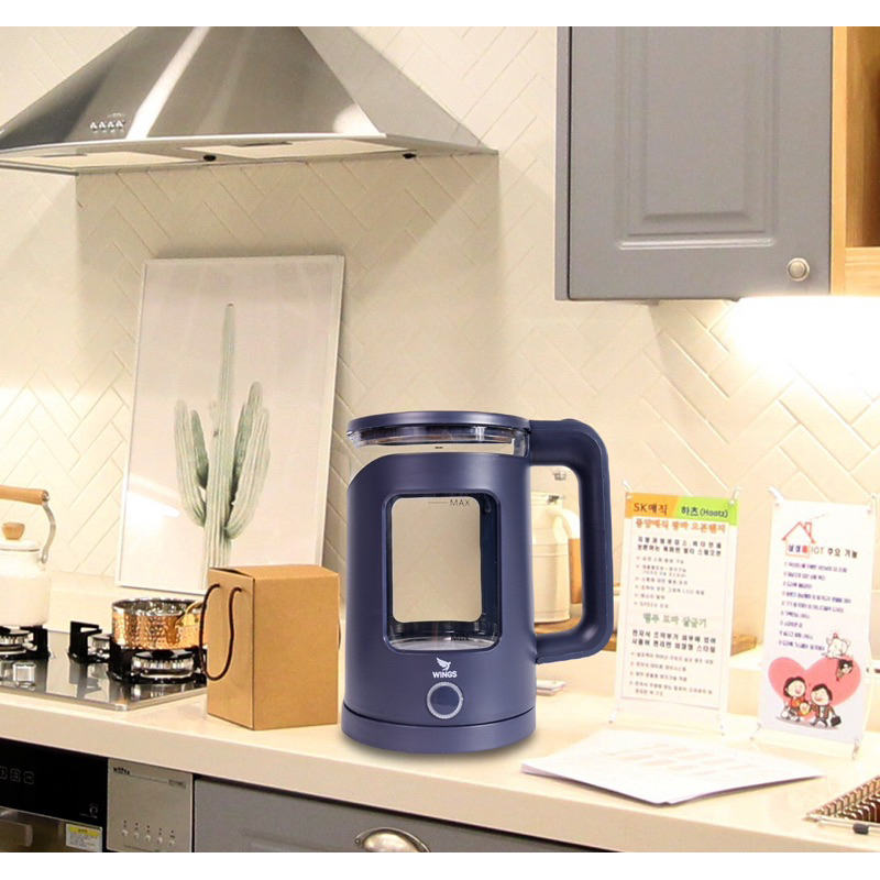 Ấm đun nước 2 lớp đèn led Wings - đun sôi nhanh - Bảo hành chính hãng 24 tháng