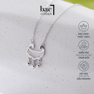 Lắc Chân Bạc, Vòng Chân May Mắn Khóa Trường Thọ Lục Lạc Tùy Chỉnh Kích Thước 24cm Chất Liệu Bạc 925 Sáng Bóng Không Gỉ