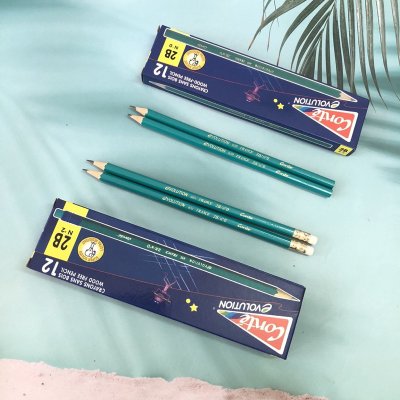 [SALE KHỦNG] COMBO 12 BÚT CHÌ PHÁP 2B, BÚT CHÌ XANH PHÁP