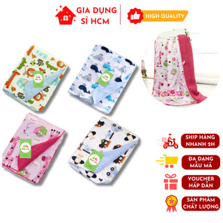 Chăn mền ngủ trưa cho bé 2 lớp - lớp lót lông ấm áp mềm mịn cho bé mang đi học, đi chơi tiện lợi