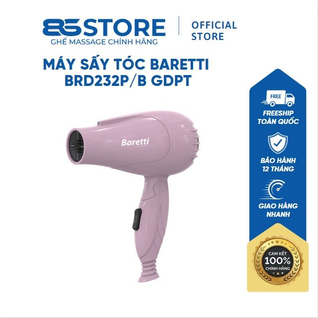 Máy Sấy Tóc Baretti BRD232P/B GDPT