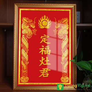 Bài Vị Gỗ Cao Cấp Tráng Gương - Bài Vị Táo Quân - Bàn Thờ Ông Công Ông Táo