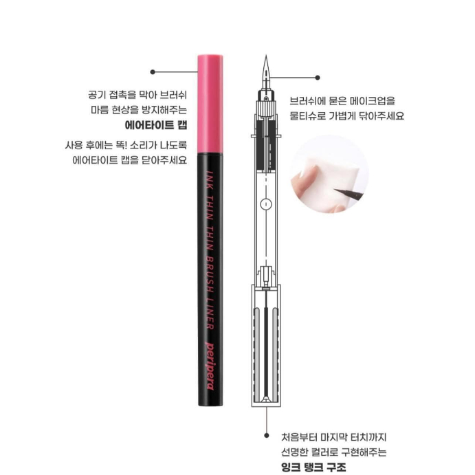 Chì Kẻ Viền Mắt PERIPERA Ink Thin Thin Brush Liner 0.5g