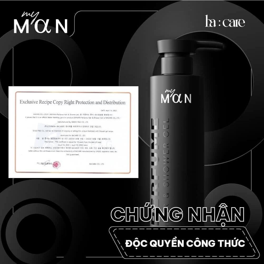 Gel Tắm Và Gội Hương Nước Hoa 2 Trong 1 Cho Nam My Man 500ML