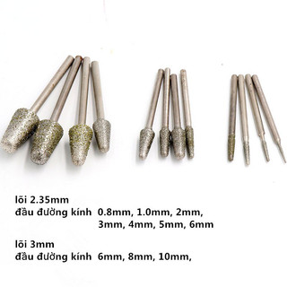 Mũi mài kim cương hình nón(phukien303 xả hàng-có hàng sẵn)