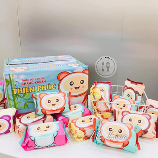 Set 10 gói khăn ướt thiên phúc kháng khuẩn. chuẩn gói 120 tờ