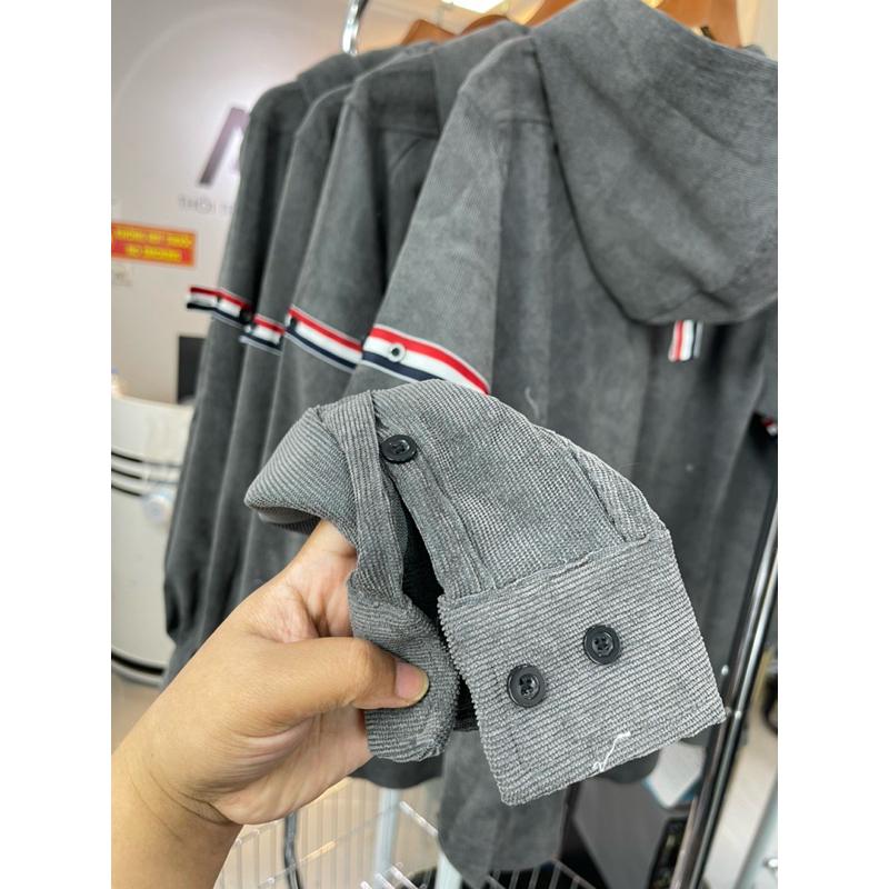 Áo Khoác Nam Nữ NHUNG TĂM CÓ MŨ Form Đẹp