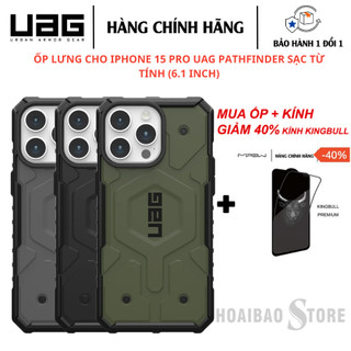 [HÀNG CHÍNH HÃNG] ỐP LƯNG CHO IPHONE 15 PRO UAG PATHFINDER SẠC TỪ TÍNH (6.1 INCH)