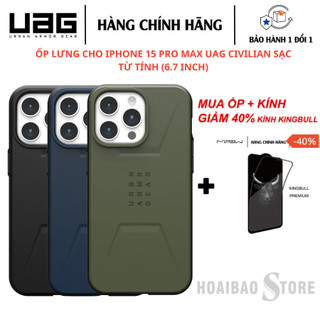 Ốp lưng cho iphone 15 pro max uag civilian sạc từ tính