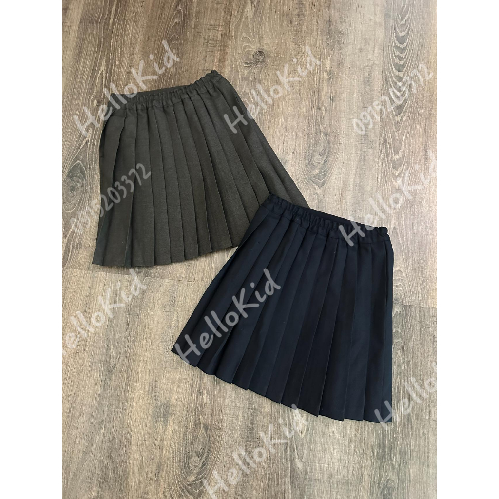 Chân váy phối dập ly bé gái MOR