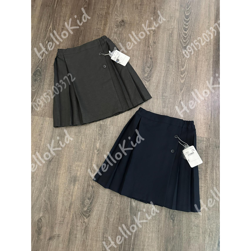 Chân váy phối dập ly bé gái MOR