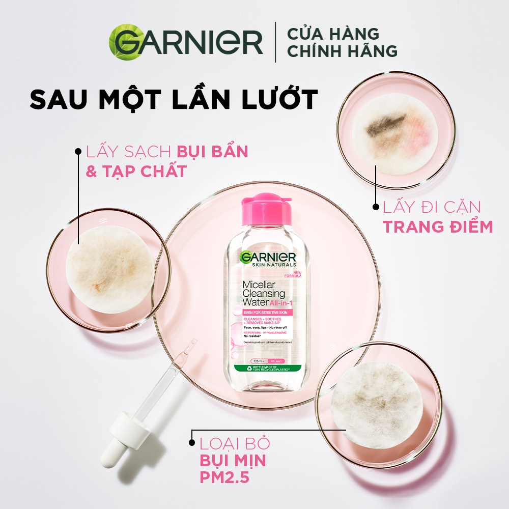 Nước Tẩy Trang Garnier làm sạch sâu dịu nhẹ cho mọi loại da - Garnier Micellar Cleansing Water 400ml
