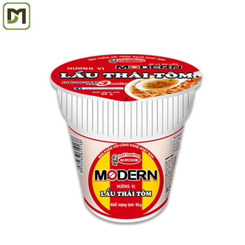 Mì Modern Lẩu Thái Tôm Thùng 24 Ly 65G