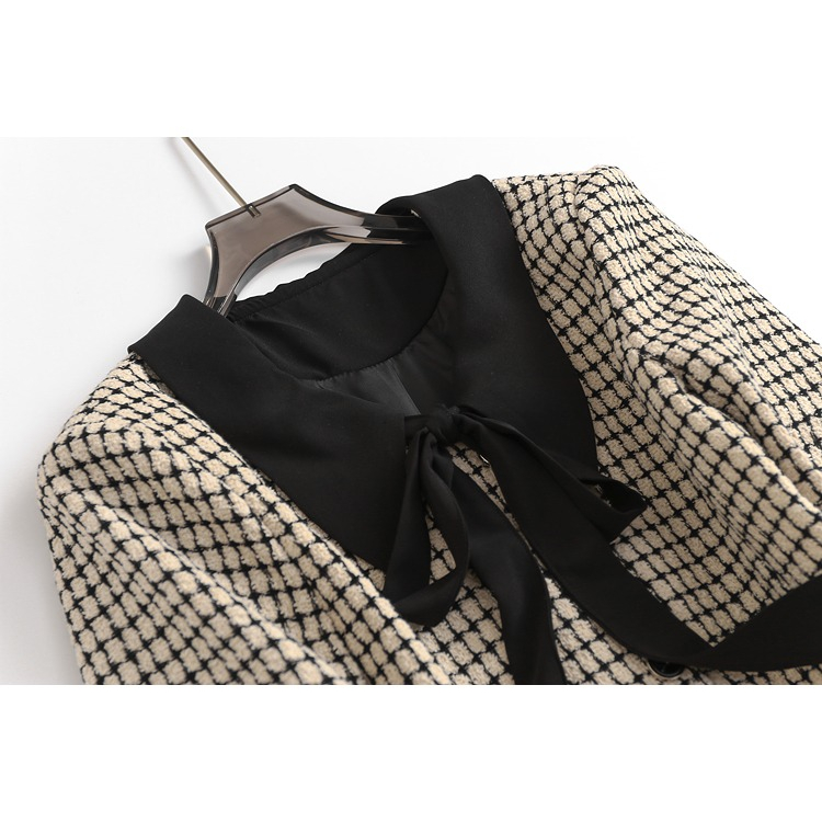 V140 Áo khoác kẻ ô xuất dư của SEIFINI