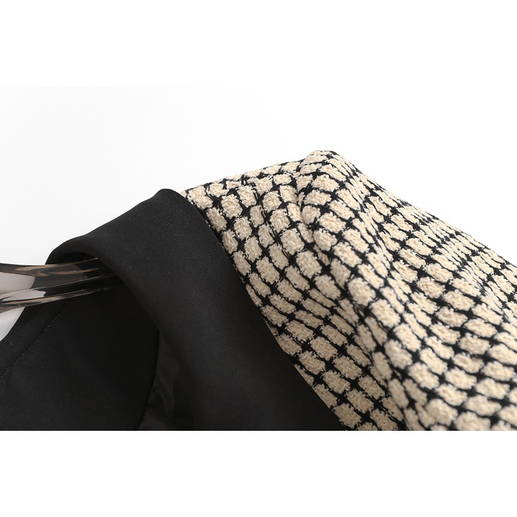 V140 Áo khoác kẻ ô xuất dư của SEIFINI