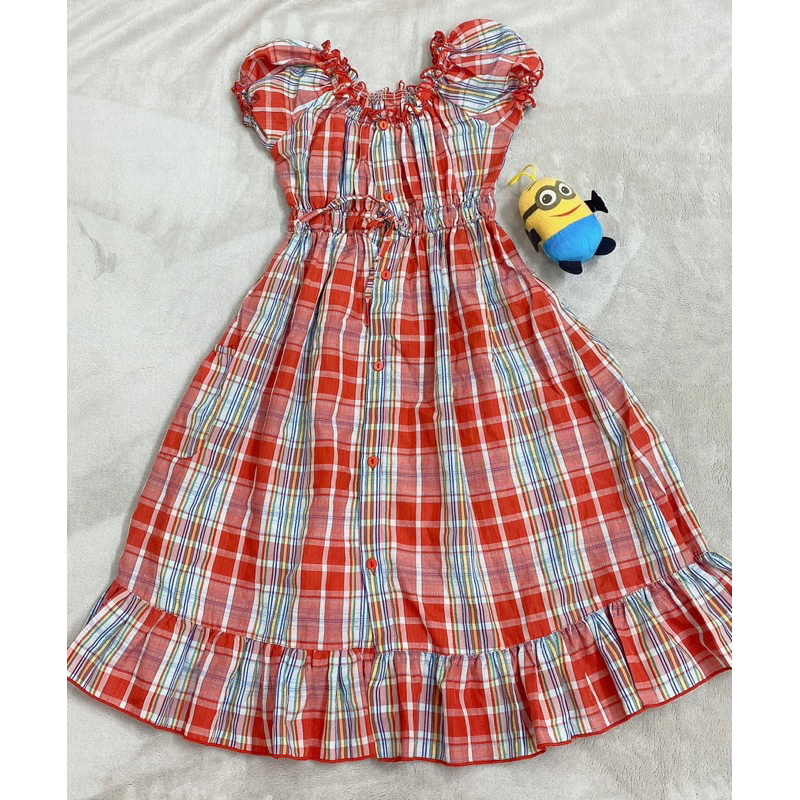 Đầm sọc carô bé gái