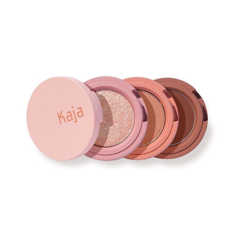 Phấn mắt Kaja Eye Bento Bouncy Eyeshadow Trio Chocolate Dahlia - crushed pearl , cool khaki, brown sugar