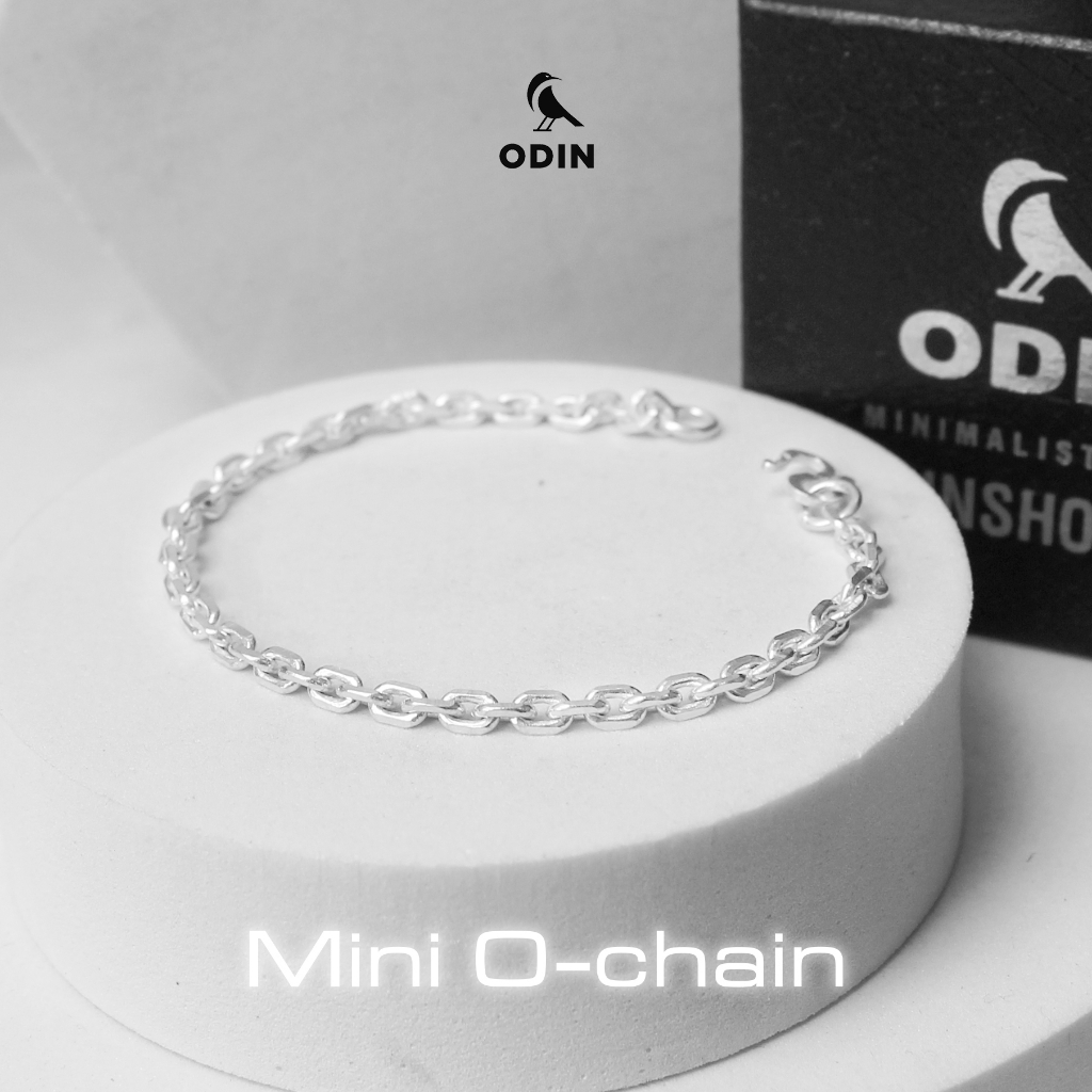 Vòng tay ODIN Mini O-chain - bạc Italy s925 - Fullbox - Bảo hành 12 tháng - Tặng kèm dung dịch làm sáng và khăn lau bạc