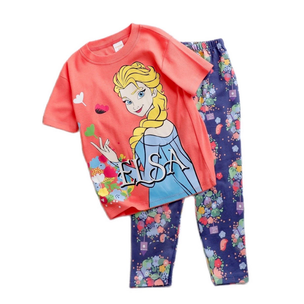 Mẫu mới đẹp! Bộ thun BORIP tay ngắn quần dài bé gái, thun đẹp co giãn màu đẹp y hình