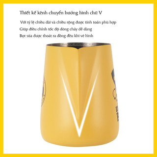 Ca đánh sữa mũi nhọn dung tích 450ml | Làm Cà Phê Latte Art, Cappuccino