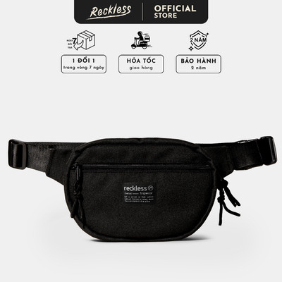 Túi Đeo Chéo Unisex Thương hiệu Recklesstripwear Benji - Vải Polyester/Nylon Trượt Nước, dễ vệ sinh và nhẹ