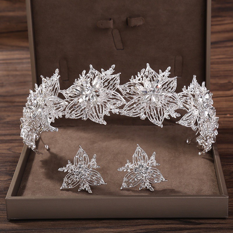 Cài Ốp Đá Kèm Bông Tai mã W1146