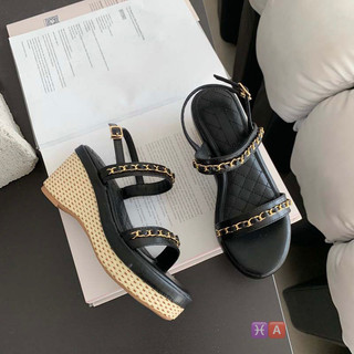 Sandan đế xuồng cói siêu nhẹ _sandal đế xuồng 7cm_đế xuồng dễ đi