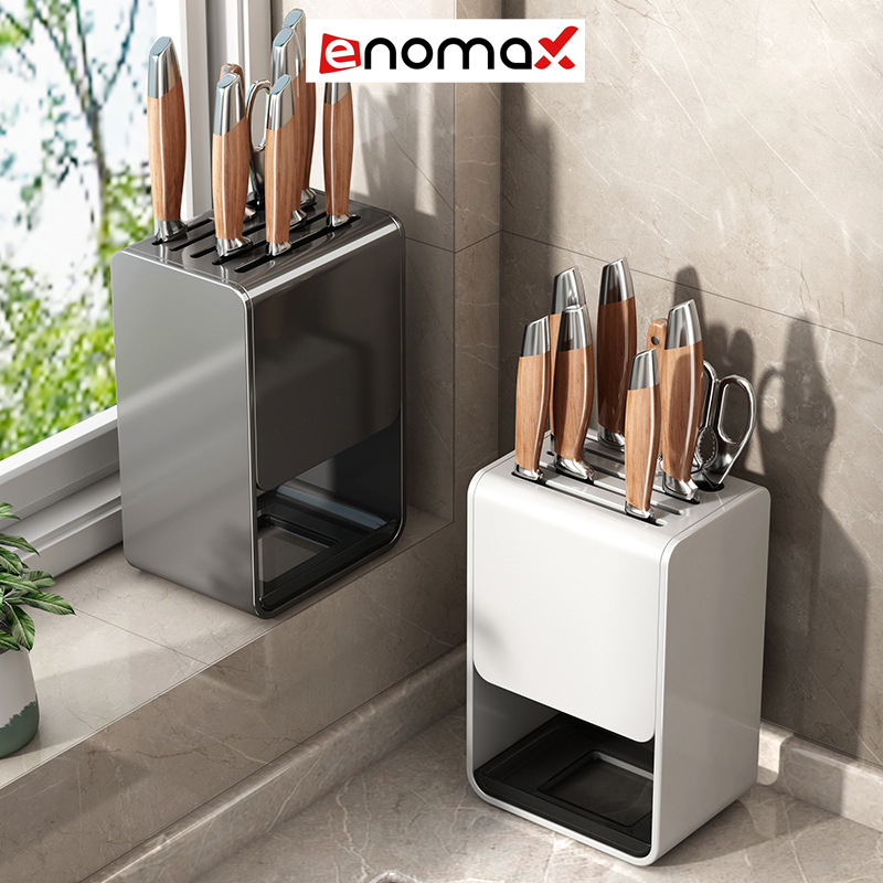 Giá để dao Enomax cài dao kéo treo tường hoặc để bàn, chất liệu nhôm hàng không cao cấp, không gỉ sét. Bảo hành 10 năm