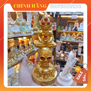 Tượng ông ngân mắt đỏ ngồi thái lan
