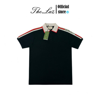 Áo polo , áo cổ trụ gờ u chỳ stripe technical phối đỏ cầu vai