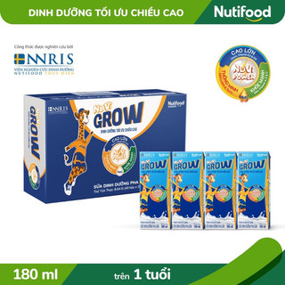 Thùng 48 hộp sữa bột pha sẵn nuvi grow 180ml