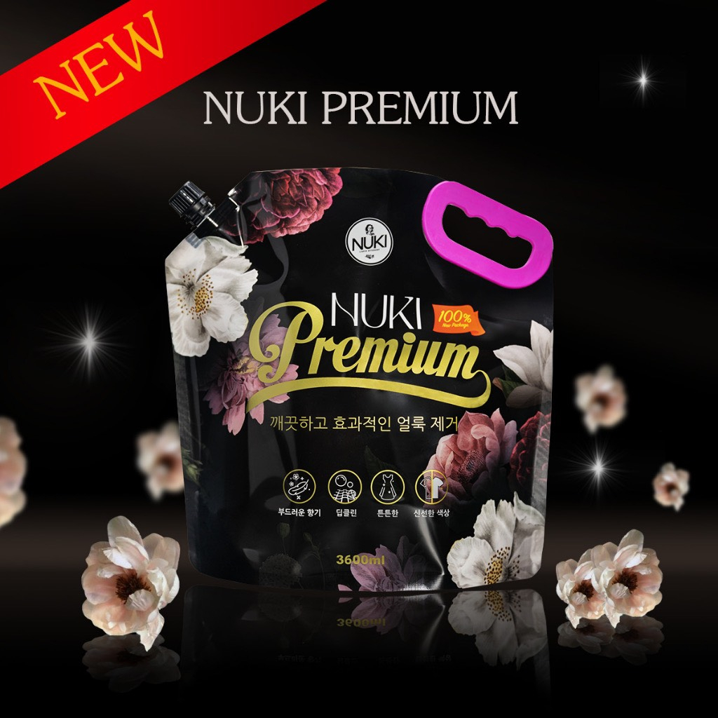 Nước Giặt NUKI PREMIUM 3600ml, Phiên Bản Đặc Biệt Đen Huyền Bí