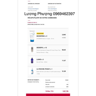 (Hàng ✈️✈️✈️, đủ bill, date 2027) TONER LAINO ROSE 250ml - Pháp1