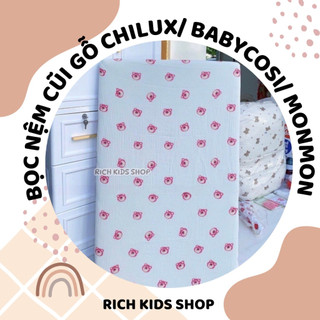 Bọc nệm cũi gỗ Chilux / BabyCosi / Monmon