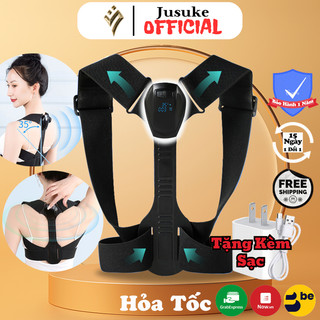 Đai chống gù lưng JUSUKE tùy chỉnh góc nghiêng cảm biến báo rung khi sai tư thế bảo hành 1 năm
