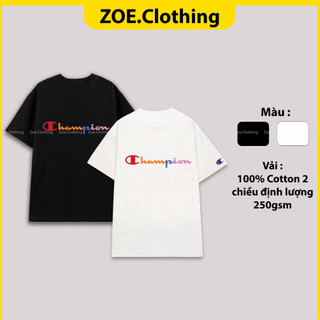 Áo thun CHAMPION, áo phông tay lỡ nam nữ unisex, ZOEclothing