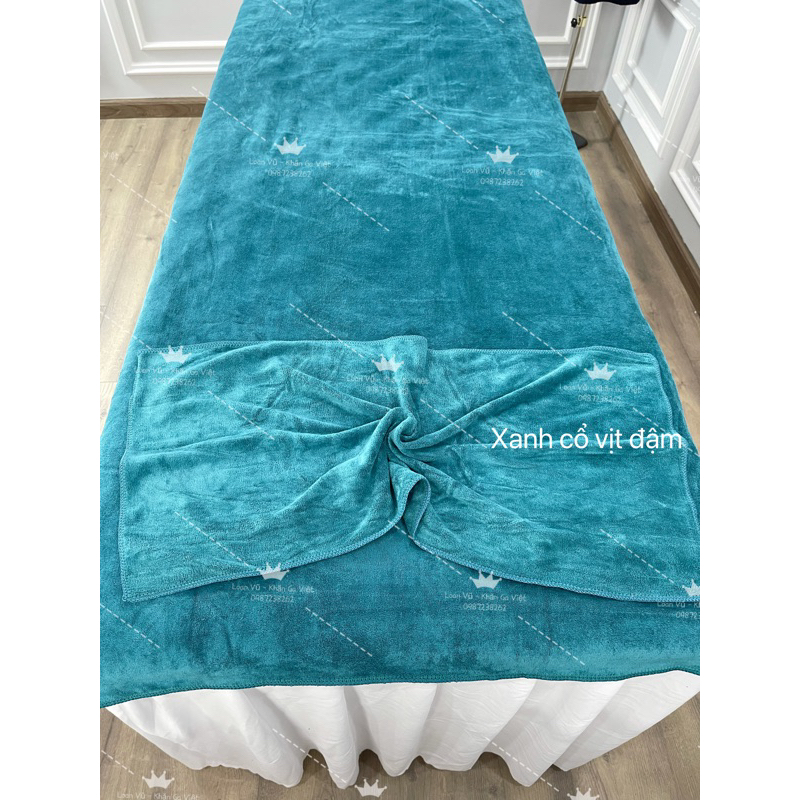 Khăn quấn đầu, gội đầu kt 35x75 dùng cho spa, hairsalon Microfiber thấm hút tốt | BigBuy360 - bigbuy360.vn