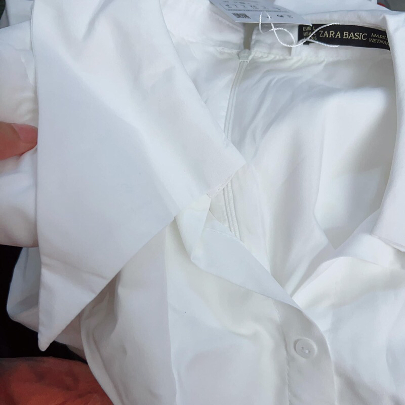 Đầm sơmi trắng