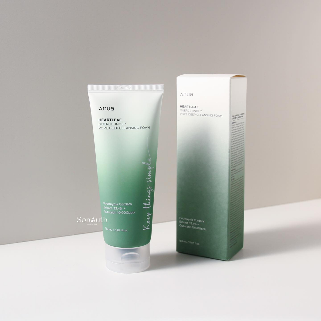 Sữa rửa mặt Anua Heartleaf Quercetinol Pore Deep Cleansing Foam 150ml