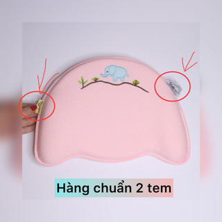 Gối cao su non định hình chống méo đầu babymoov cao cấp . 2 TEM vỏ hộp đầy đủ
