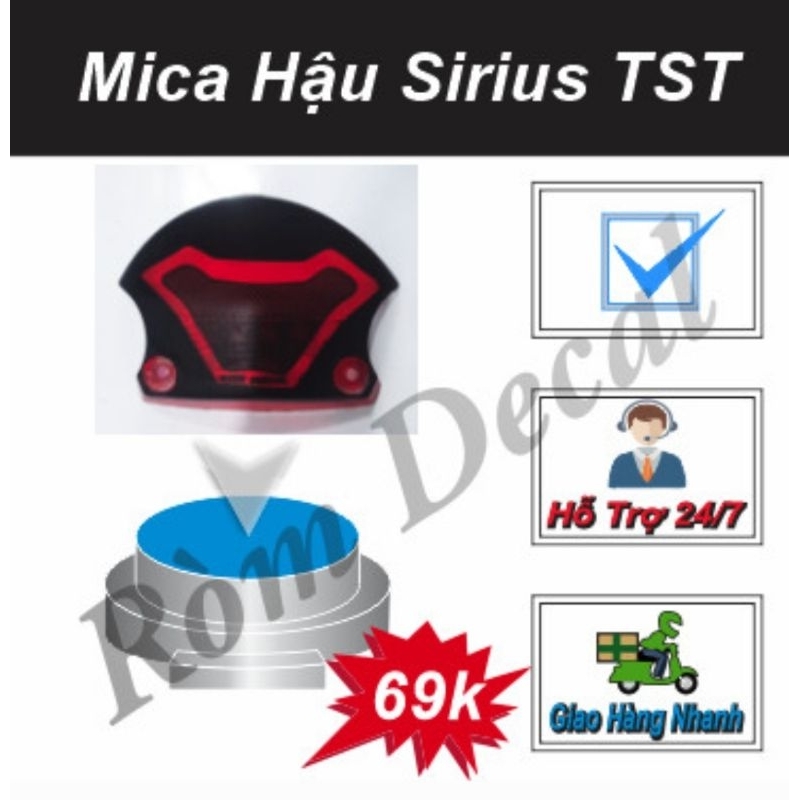 Mica Hậu Sirirus TST - Ròm Decal