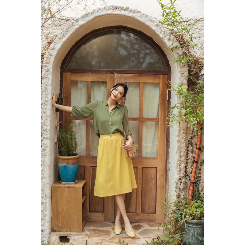Tủ Nhà Mây Chân váy BackYard Midi Skirt 2023