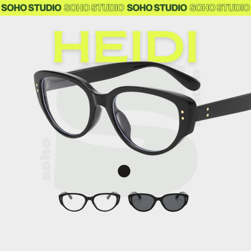 Kính mát HEIDI Soho Studio gọng mắt mèo tròng to, gọng thanh mảnh hợp mọi mặt