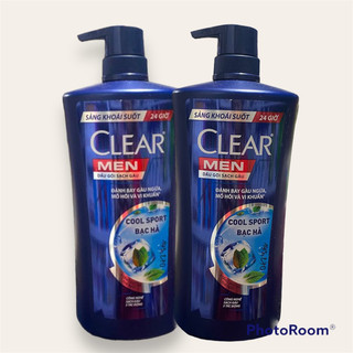 Dầu gội sạch gàu clear men cool sport bạc hà 900g