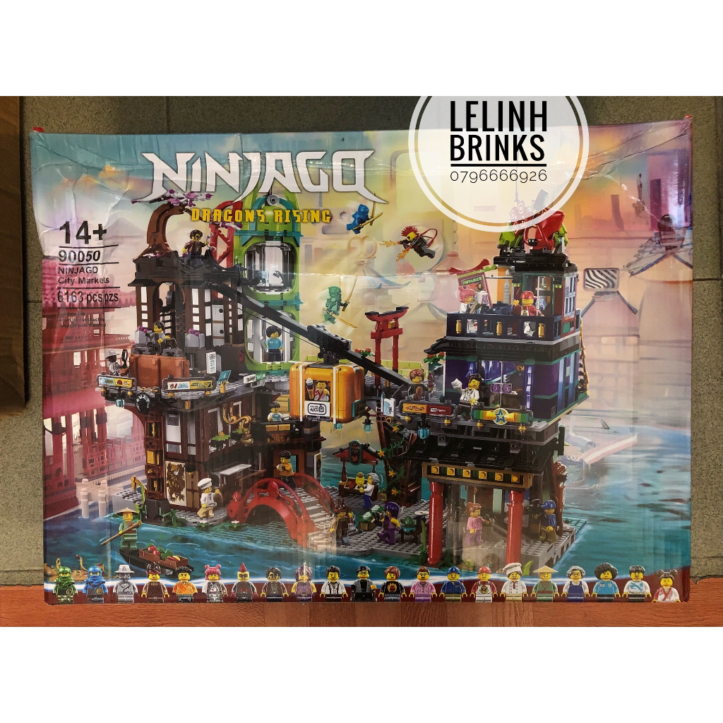 Lắp Ghép 71799 Ninjago Chợ Ninja City Market Rising Dragon