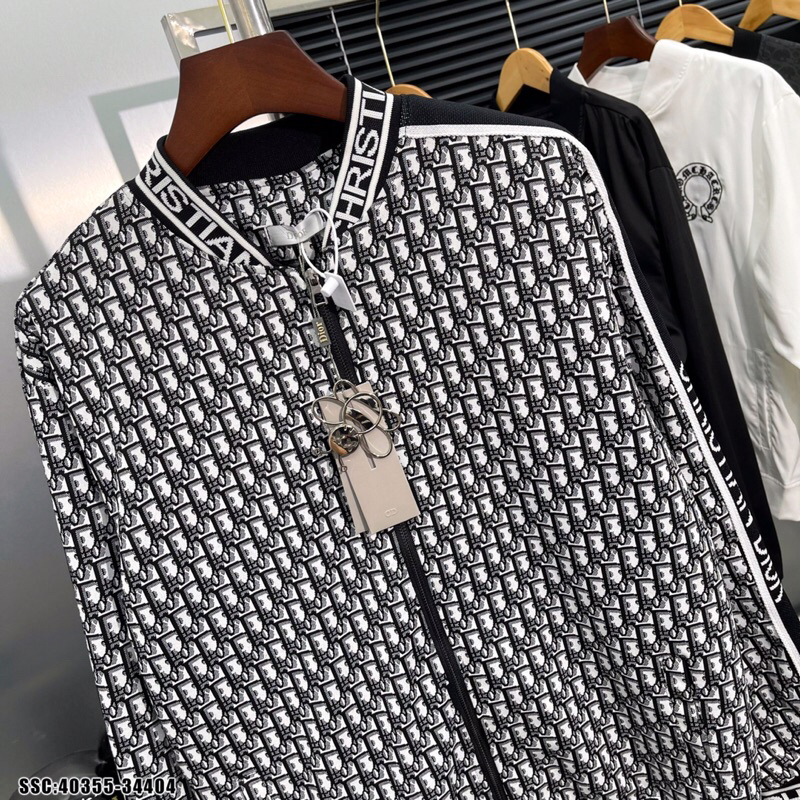 Áo khoác thu đông nam nữ Di.or bo viền nét căng đét. ảnh thật_40355