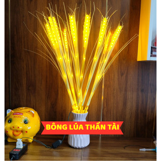 Đèn led bông lúa, đèn led trang trí, set 10, 15 bông trang trí, bông lúa vàng, trang trí ban thờ phòng khách