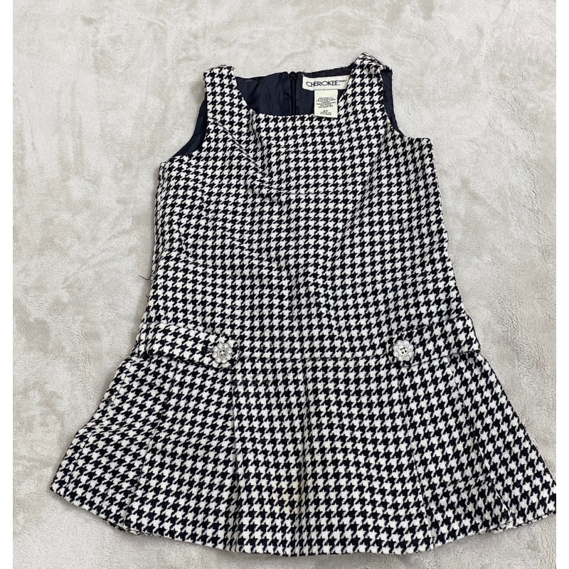 Đầm sọc carô bé gái hàng xuất