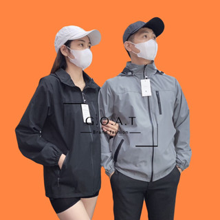 Áo khoác gió đôi Nam Nữ 2 lớp , vải gió tráng bạc, tráng gương chống nước-chống nắng-chống bụi cao cấp. Mũ tháo tiện lợi