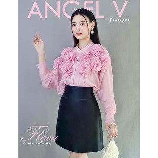 Set váy áo hoa hồng 3d - angel v